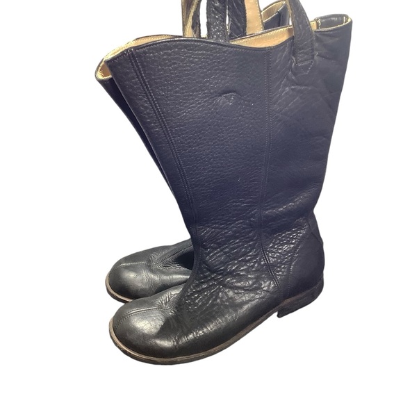 Jim Barnier Pebble Leather Cowboy Boots - Picture 3 of 9